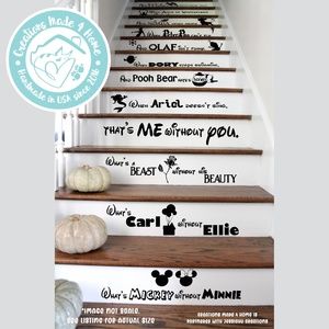 What's Mickey without Minnie - Disney Stairs Decal